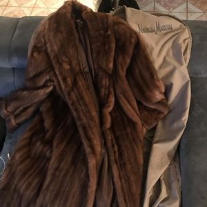 Neiman Marcus long mink coat  size medium